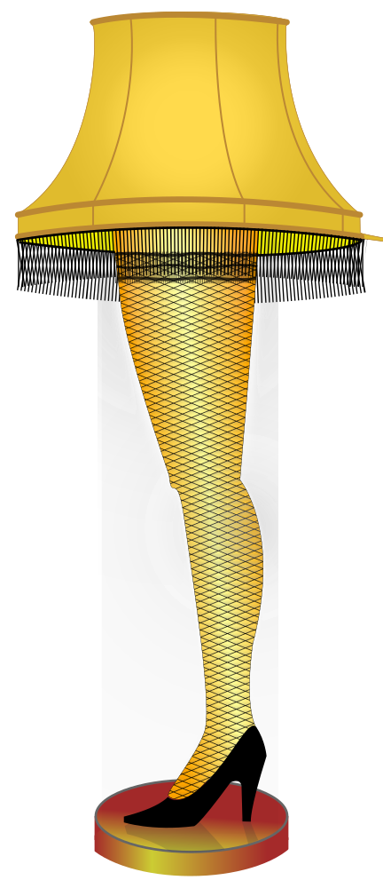 OnlineLabels Clip Art - Leg Lamp - A Major Award
